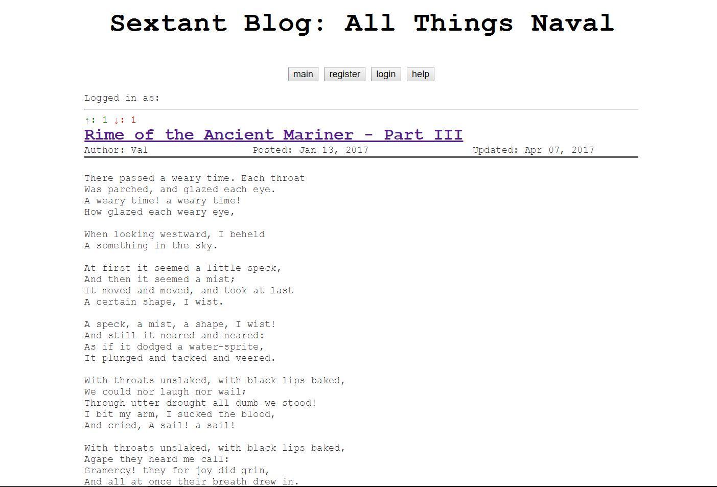 Sextant Blog